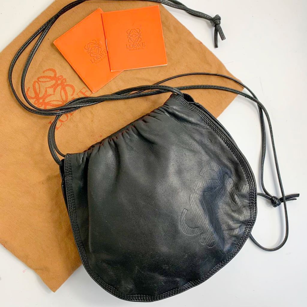 1円 LOEWE ロエベ アナグラム ナッパレザー ワンショルダーバッグ 