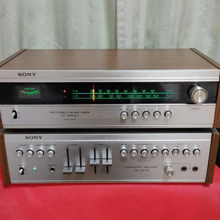 人気セール，限定セール 音出し確認品 SONYプリメインアンプ TA-1070＋チューナー ST-5055A 簡易メンテ レトロ ソニー チューナー難あり(ソニー)｜売買されたオークション情報、yahooの商品情報をアーカイブ公開 - オーク ソニー