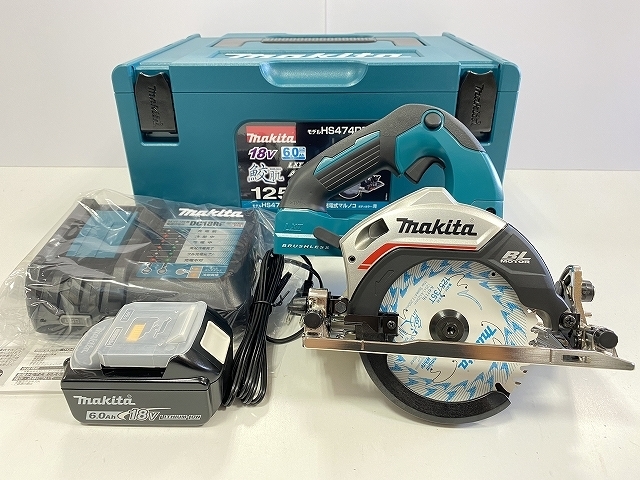 100%新品，高品質 マキタ 18V 125mm 充電式マルノコ HS474DRG 青 電池1個仕様 鮫肌プレミアムチップソー付き 丸のこ(丸のこ)｜売買されたオークション情報、yahooの商品情報をアーカイブ公開 - オークファン 木工用