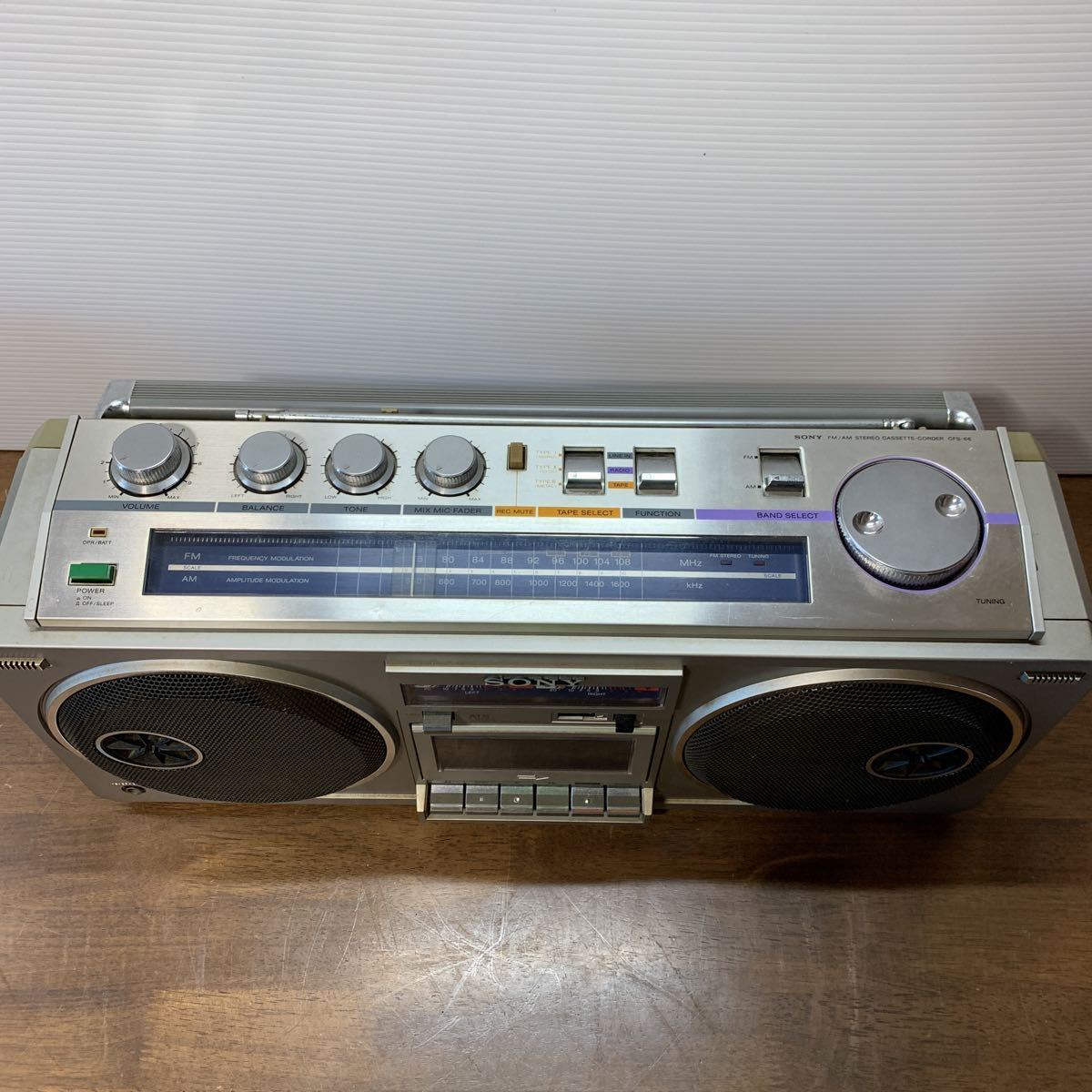 CFS-66 SONY - Sony 極美品 希少品 大型ステレオ ラジカセ 昭和