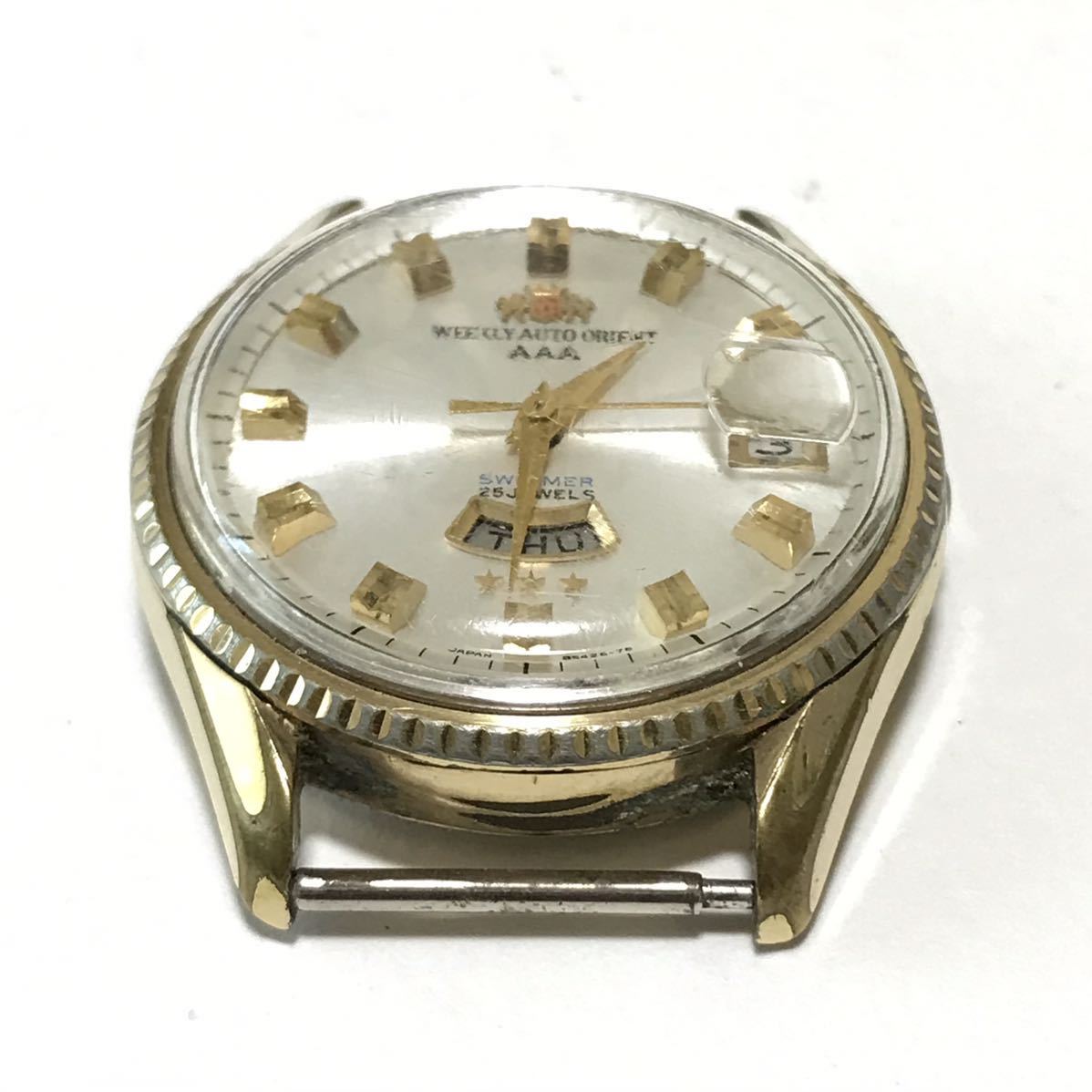 ジャンク】ORIENT オリエント WEEKLY AUTO ORIENT AAA 35石 SWIMMER 