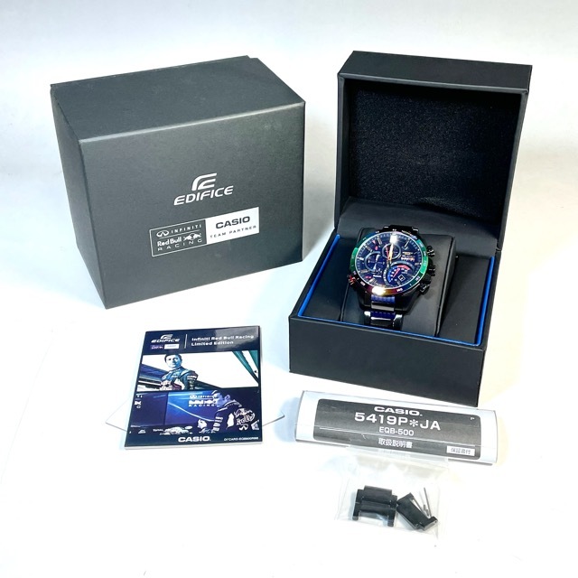 美品 CASIO カシオ EDIFICE エディフィス EQB-500RBB-2AJR レインボー 