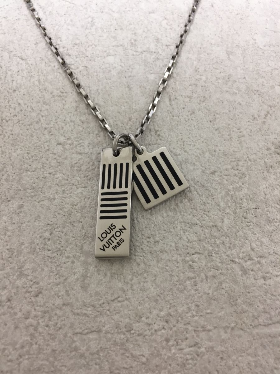  LOUIS VUITTON ネックレスダミエブラック_ダミエ/メッキ/SLV/トップ有(ネックレス、ペンダント)｜売買されたオークション情報、yahooの商品情報をアーカイブ公開 - オークファン その他