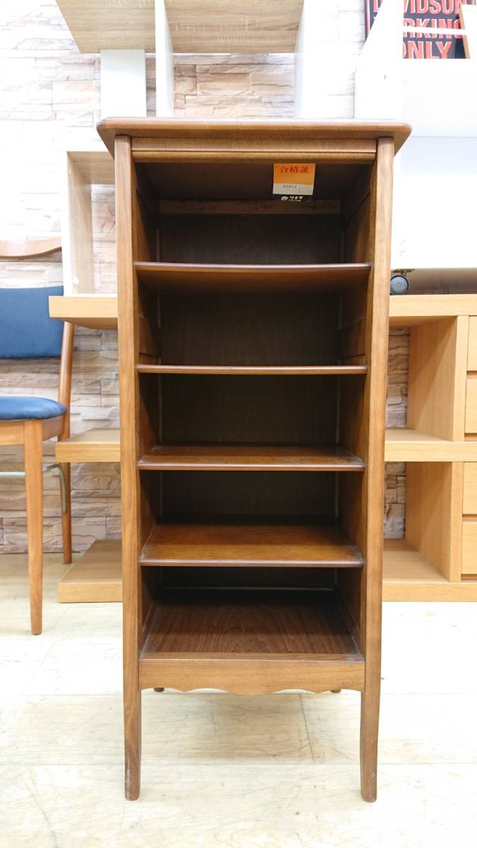 カリモク karimoku 木製 5段 スリッパラック 棚 インテリア レトロ