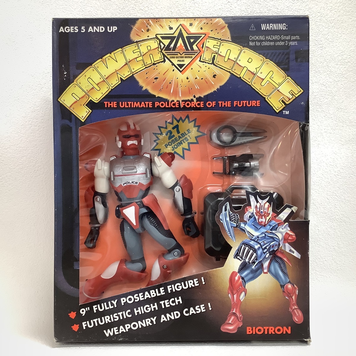 ZAP POWER FORCE THE ULTIMATE POLICE FORCE OF THE FUTURE BIOTRON 