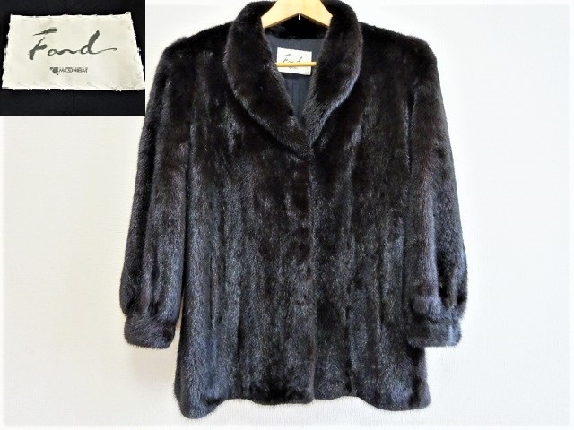 送料無料，定番 そ262 毛皮 コート '22.2 着丈75㎝ FOND MOONBAT MINK ムーンバット ミンク ファー 13 ダークブラウン系 ブラックに近い(ミンク)｜売買されたオークション情報、yahooの商品情報をアーカイブ公開 - ミンク