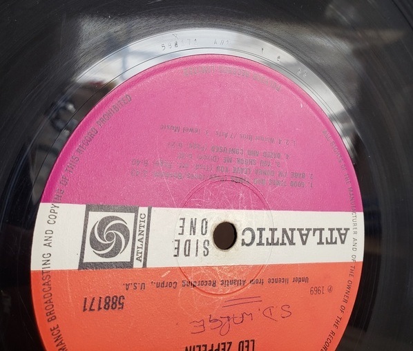 Led Zeppelin UK - I Vinyl | – 1st 0 Turquoise Album Debut Pressing