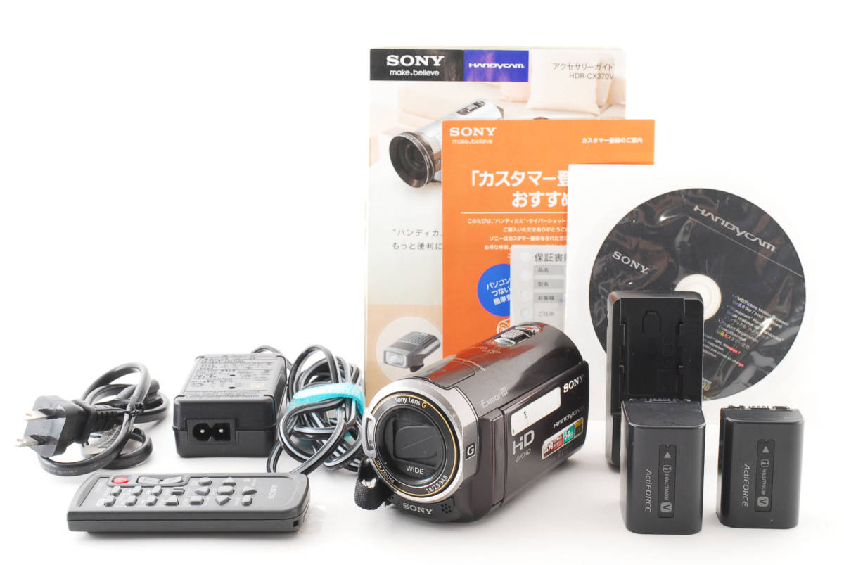 全国無料，限定SALE 実用品 SONY ソニー HANDYCAM HDR-CX370V ビデオカメラ #5407(ソニー)｜売買されたオークション情報、yahooの商品情報をアーカイブ公開 - オークファン ソニー