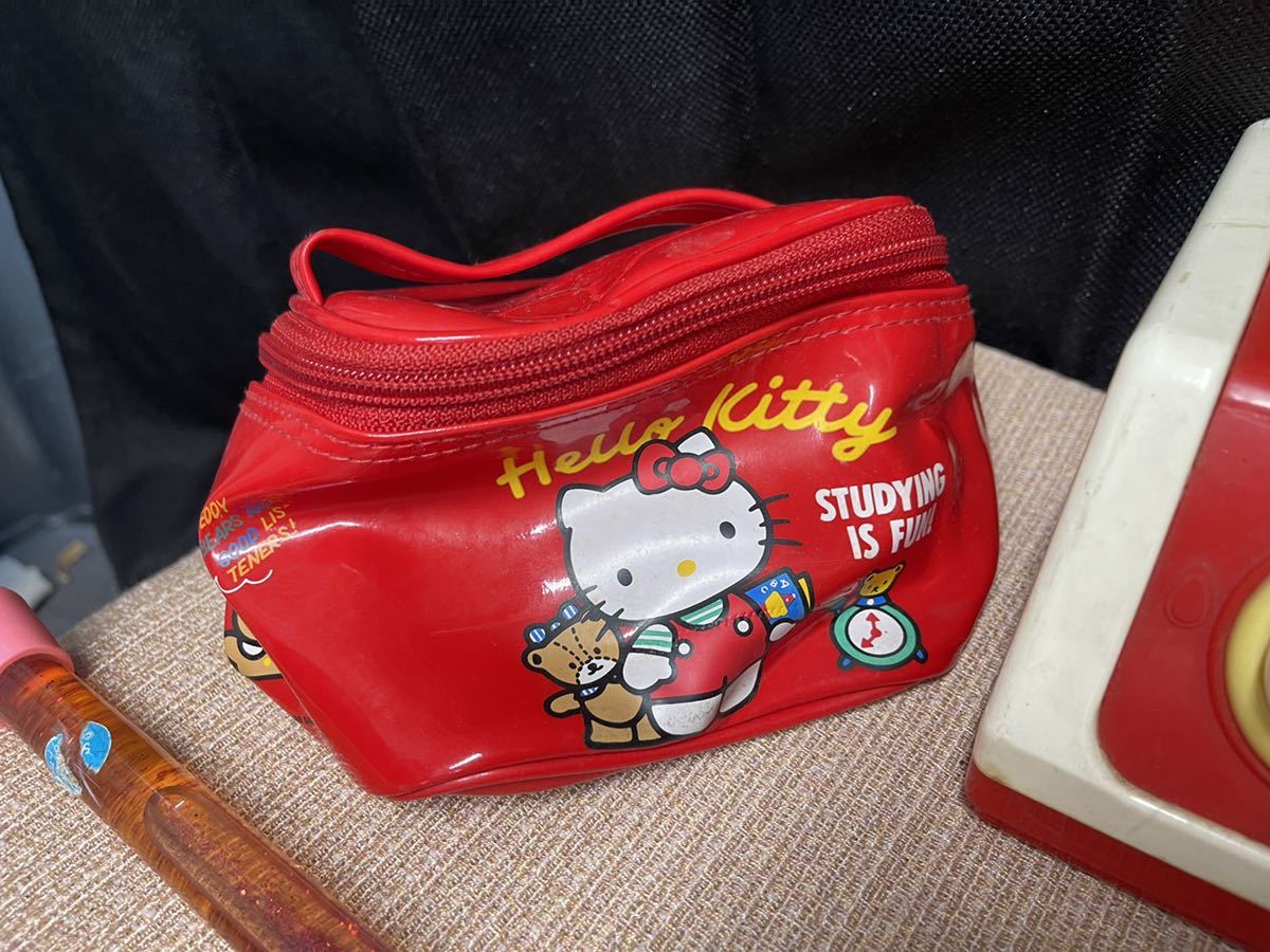 当時物 ままごとセット ハローキティ コンロ アイロン バッグカメラ