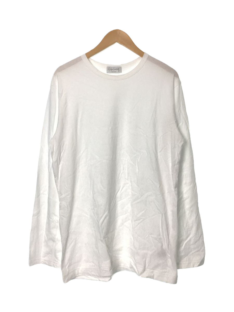  YOHJI YAMAMOTO 21AW/ロングスリーブTシャツ/ロンT/長袖Tシャツ/3/コットン/ホワイト/HX-T03-070(長袖Tシャツ)｜売買されたオークション情報、yahooの商品情報をアーカイブ公開 - オークファン 男性用