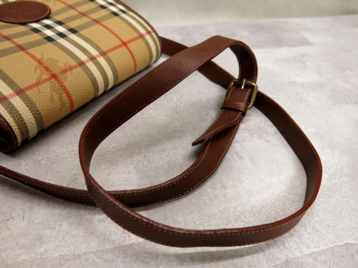 ○超美品○新品同様○BURBERRY バーバリー○ノバチェック○PVC カーフ