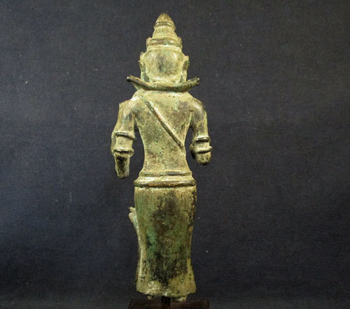 中国唐時代 鋳銅製 観音菩薩立像 検 仏教美術中国美術中国古玩須恵器