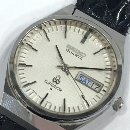 1円 セイコー 腕時計 4883-8100 SUPERIOR ラウンド デイデイト SV金具 クォーツ メンズ 社外 革ベルト SEIKO(その他)｜売買されたオークション情報、yahooの商品情報をアーカイブ公開 - オークファン その他