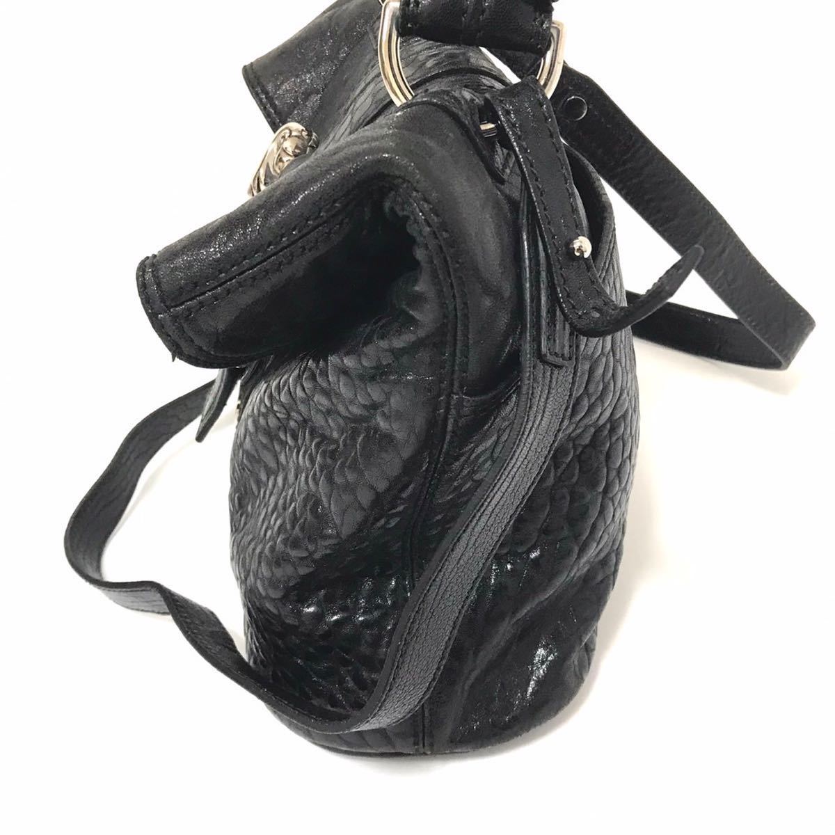 1円スタート◇【美品】BVLGARI ブルガリ レオーニ レザー 2way 