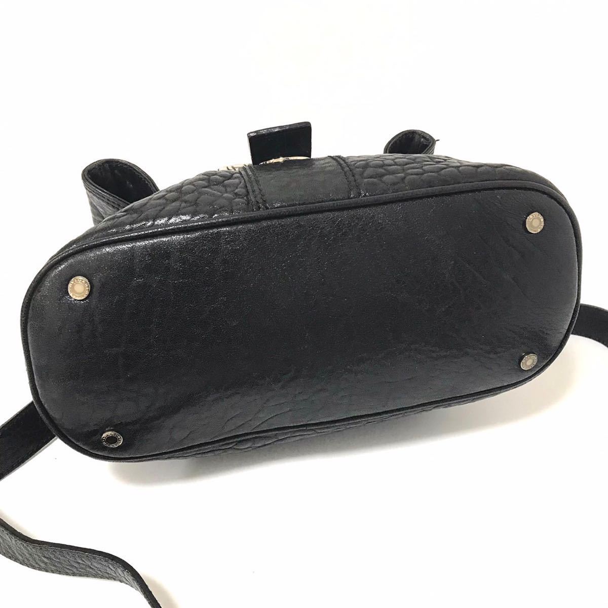 1円スタート◇【美品】BVLGARI ブルガリ レオーニ レザー 2way 
