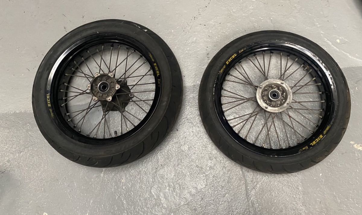 Dトラッカー LX250E KLX250 カワサキ 前後ホイールハブ ◇D51 - D 