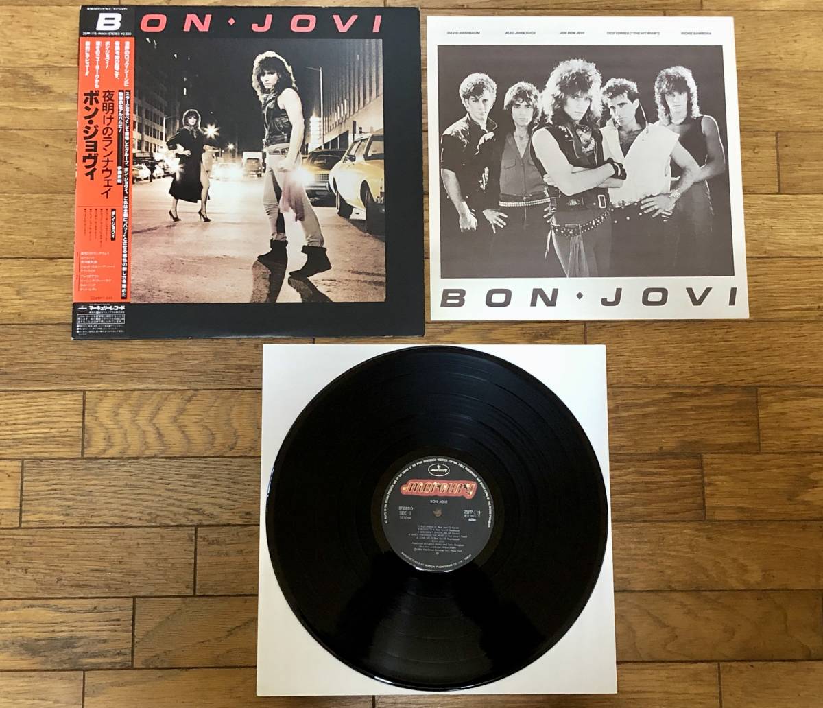 美品】 BON JOVI(ボン・ジョビィ) LP ”BON JOVI (夜明けのランナウェイ