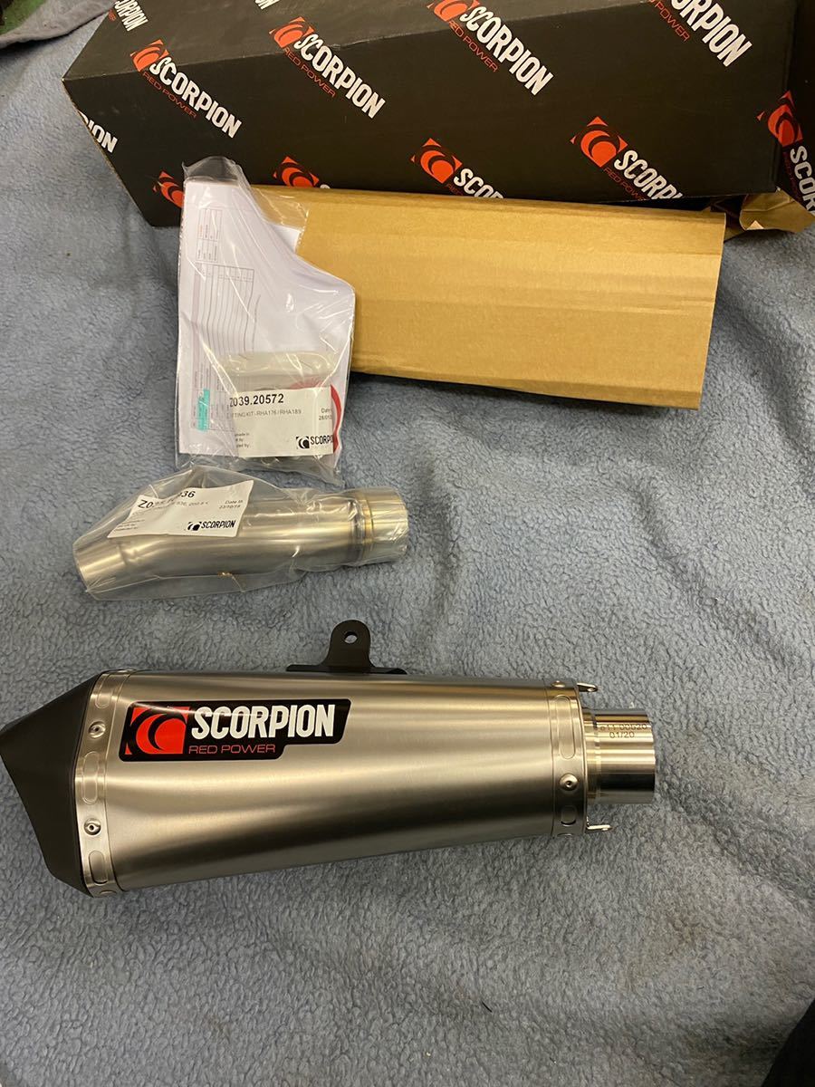  CB500X/T用 スコーピオン製 スリップオンマフラー(マフラー本体（社外）)｜売買されたオークション情報、yahooの商品情報をアーカイブ公開 - オークファン ホンダ用