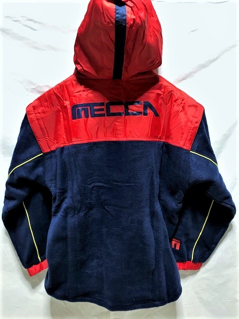 MECCA USA/メッカ】ロゴ フリース プルオーバー フード ジャケット