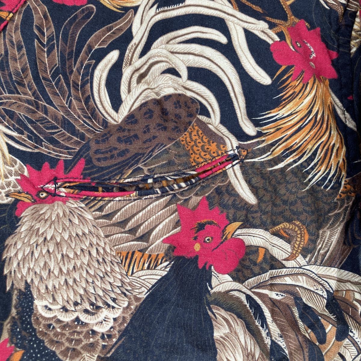 BLACK SIGN Fowl Pattern Surgeon Shirt 40 ブラックサイン サージャン 