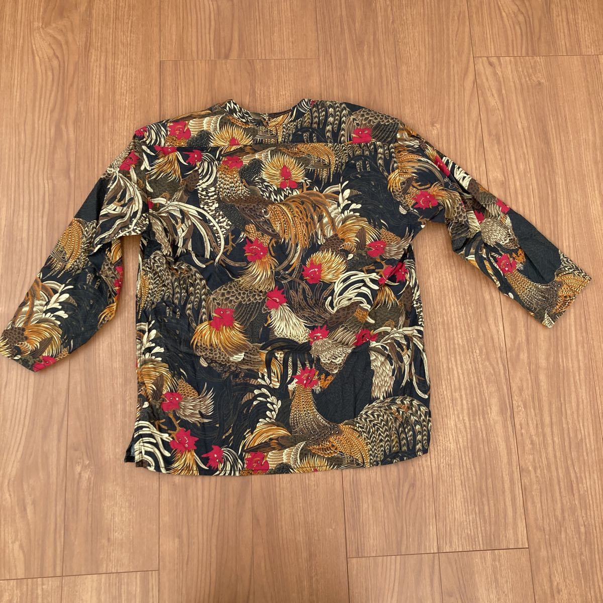 BLACK SIGN Fowl Pattern Surgeon Shirt 40 ブラックサイン サージャン 