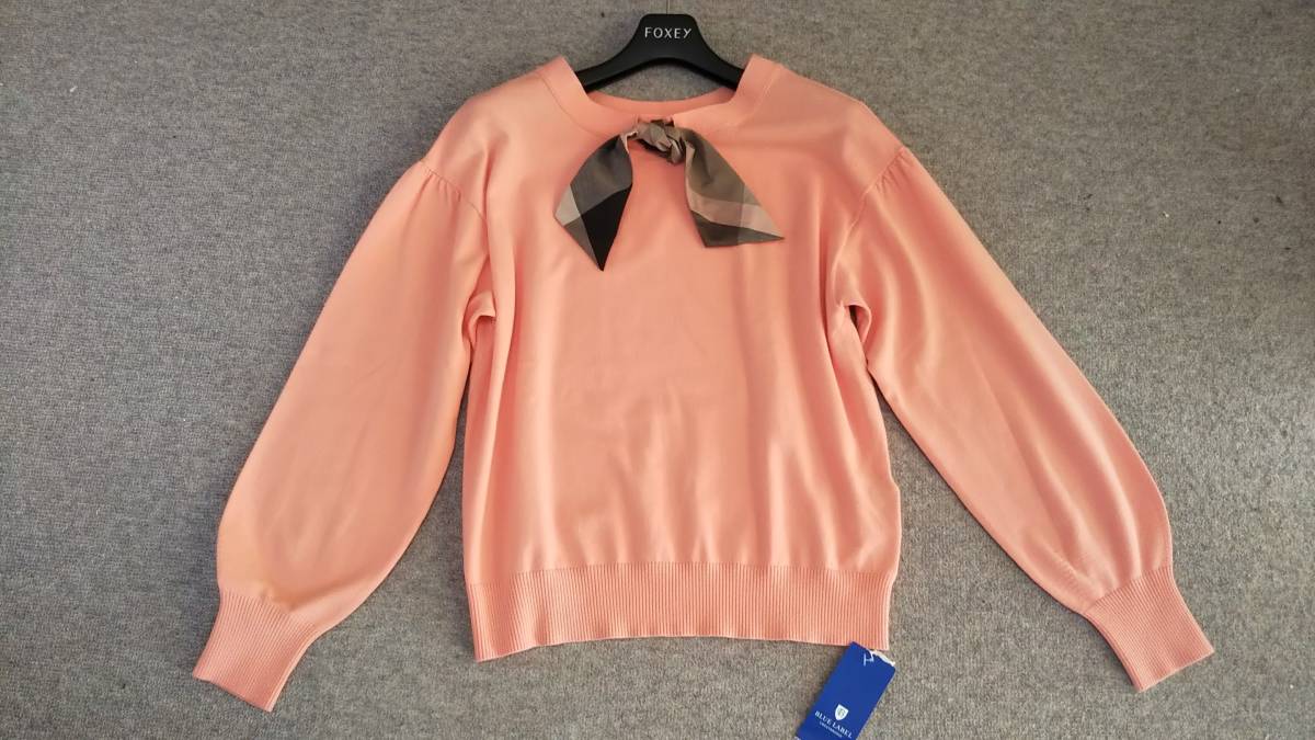 激安大特価，限定セール ブルーレーベルクレストブリッジ ふんわりお袖のかわいいニット 38 オレンジ(トップス)｜売買されたオークション情報、yahooの商品情報をアーカイブ公開 - オークファン 女性用