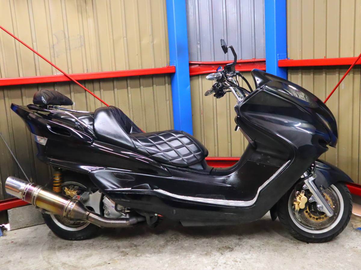 1円スタート マジェスティ C 250 SG03J 5連メータ エンジン 
