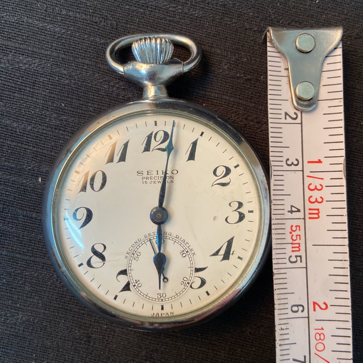 セイコー SEIKO 懐中時計 1963年 昭和38年 手巻き 東鉄. 動作良好