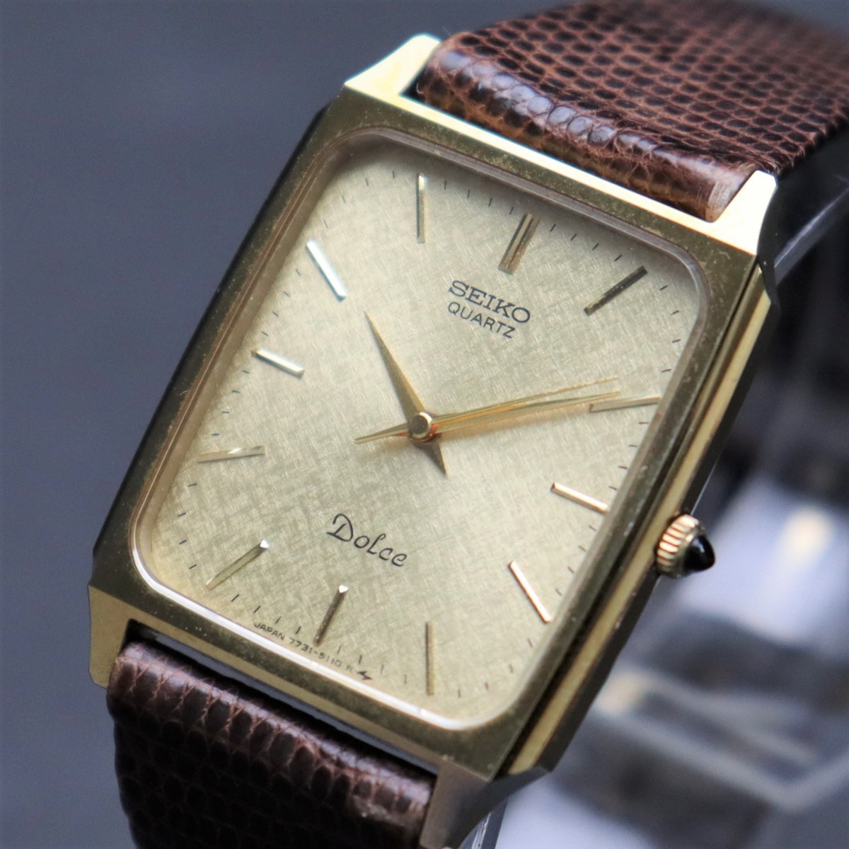 SEIKO セイコー DOLCE ドルチェ クォーツ 7731-5110 ゴールド文字盤 3 
