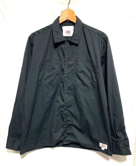 【最安値，本物保証】 FACETASM &times; Dickies ファセッタズム&times;ディッキーズ ブラック T/C 混 ワークシャツ 4(Lサイズ)｜売買されたオークション情報、yahooの商品情報をアーカイブ公開 - オークファン ワークシャツ