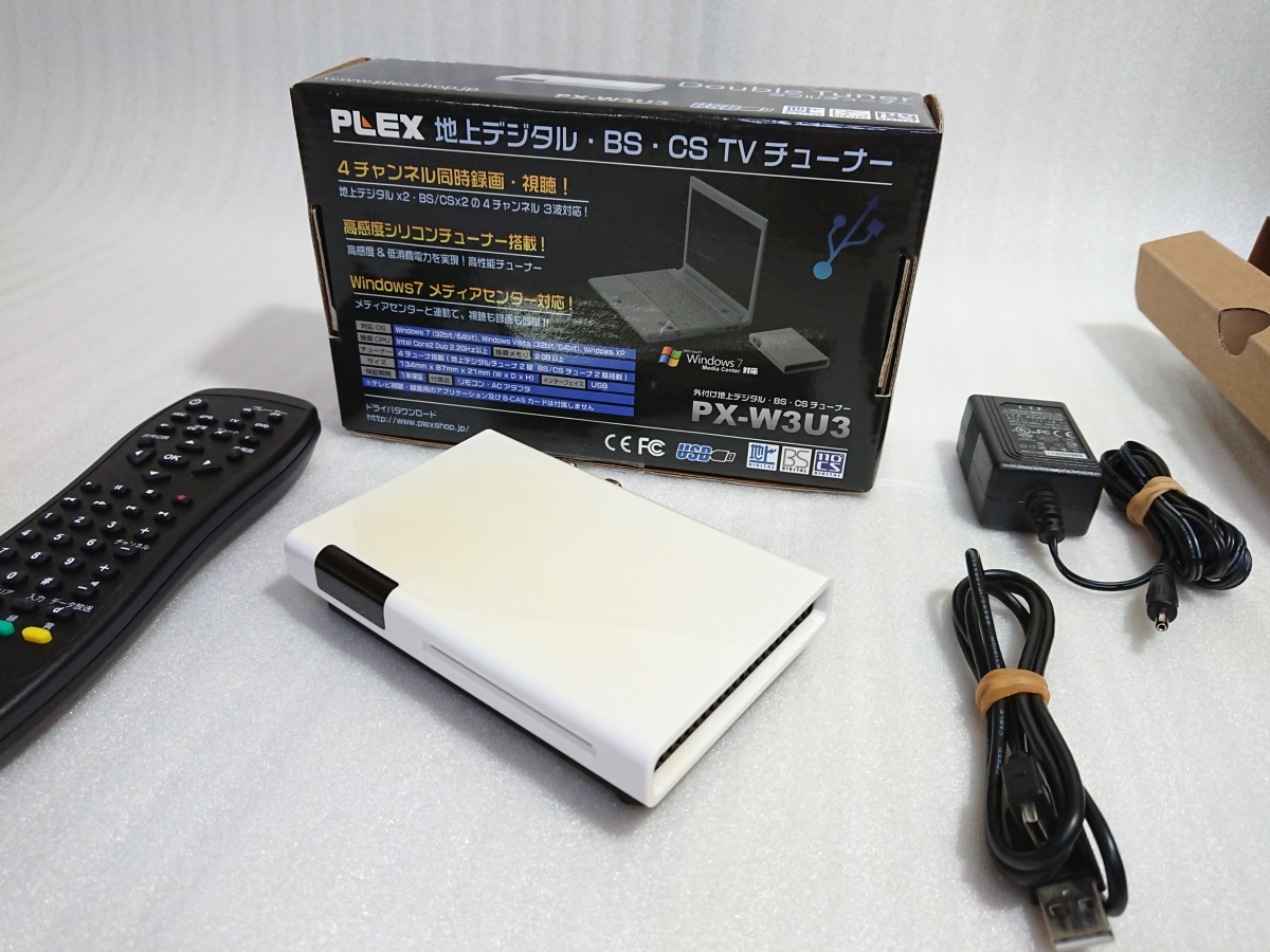 □PLEX PX-W3U3 地上デジタル・BS・CS チューナー USB ジャンク