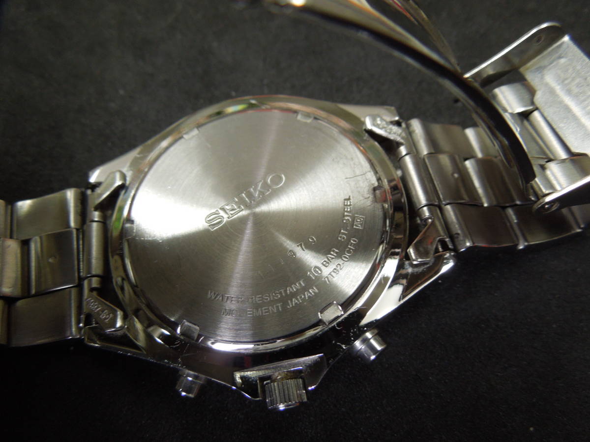 ♪♪新品電池交換♪♪SEIKO/海外モデル クロノグラフ メンズクオーツ