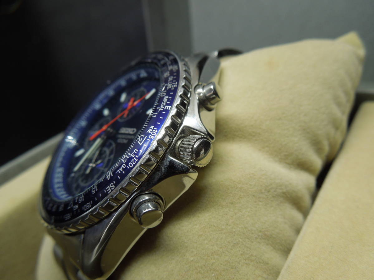 ♪♪新品電池交換♪♪SEIKO/海外モデル クロノグラフ メンズクオーツ