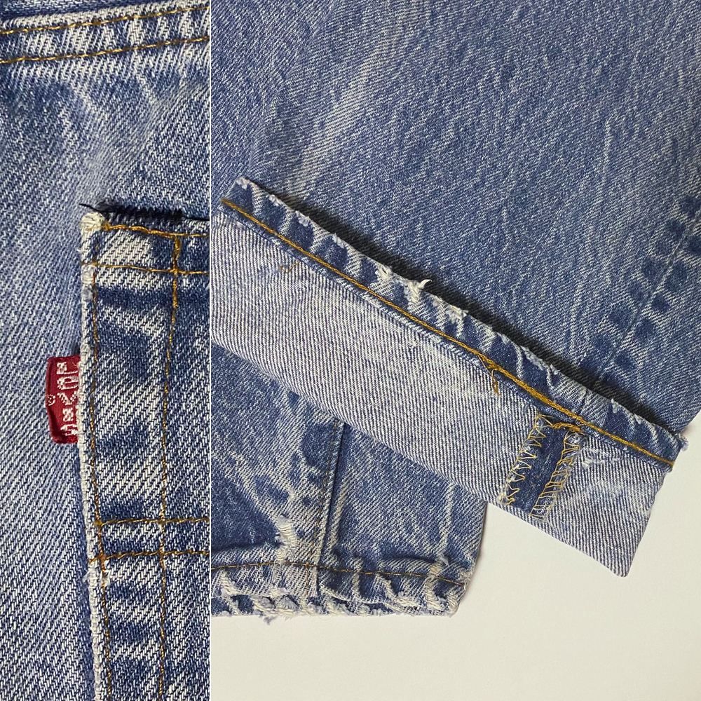 W34 80s 黒カンヌキ ビンテージ USA製 505-0217 リーバイス Levis 