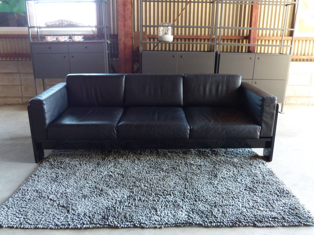 KNOLL/ノール■ヴィンテージ■1人掛けソファ■総本革■ブラック■モダン■ KNOLL/ノール□ヴィンテージ□1人掛けソファ□総本革□ブラック□