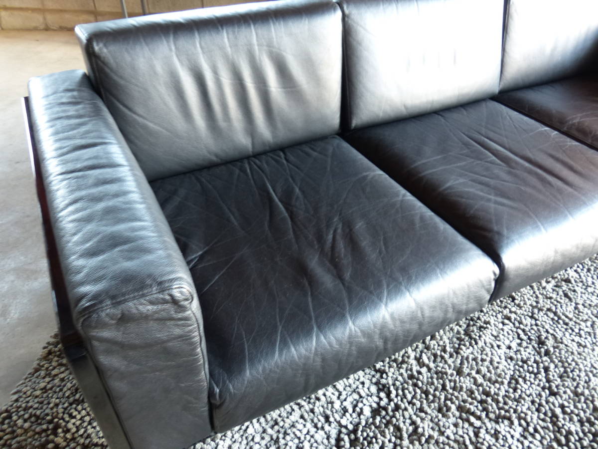Knoll（ノール）バスチアーノ｜本革 3Pソファ トリプル 三人掛け 