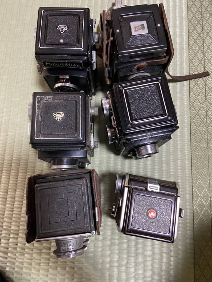 二眼レフカメラ フィルムカメラ 動作未確認 ジャンク品 まとめ売り 8台 