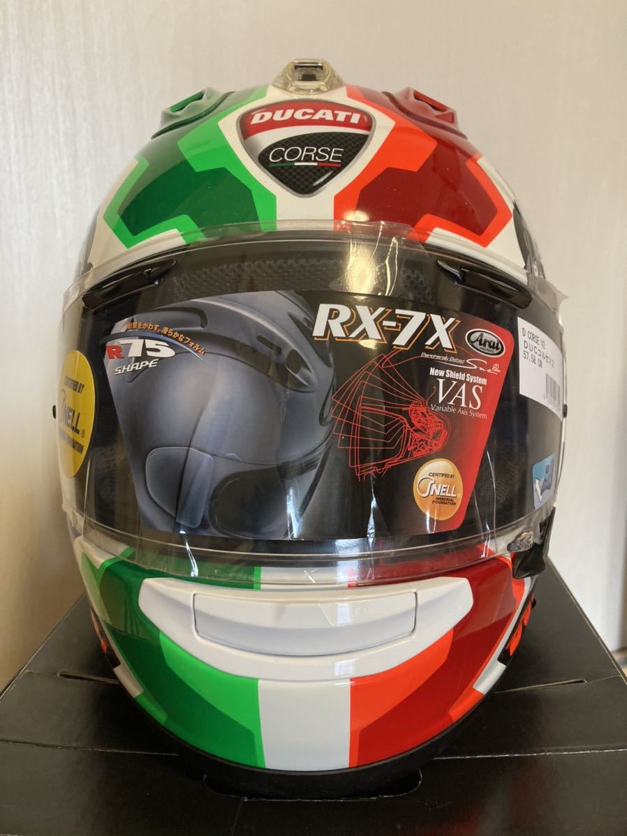 アライ Arai RX-7X DUCATI CORSE V2 59~60cm相当新品内装装着 美品(L 