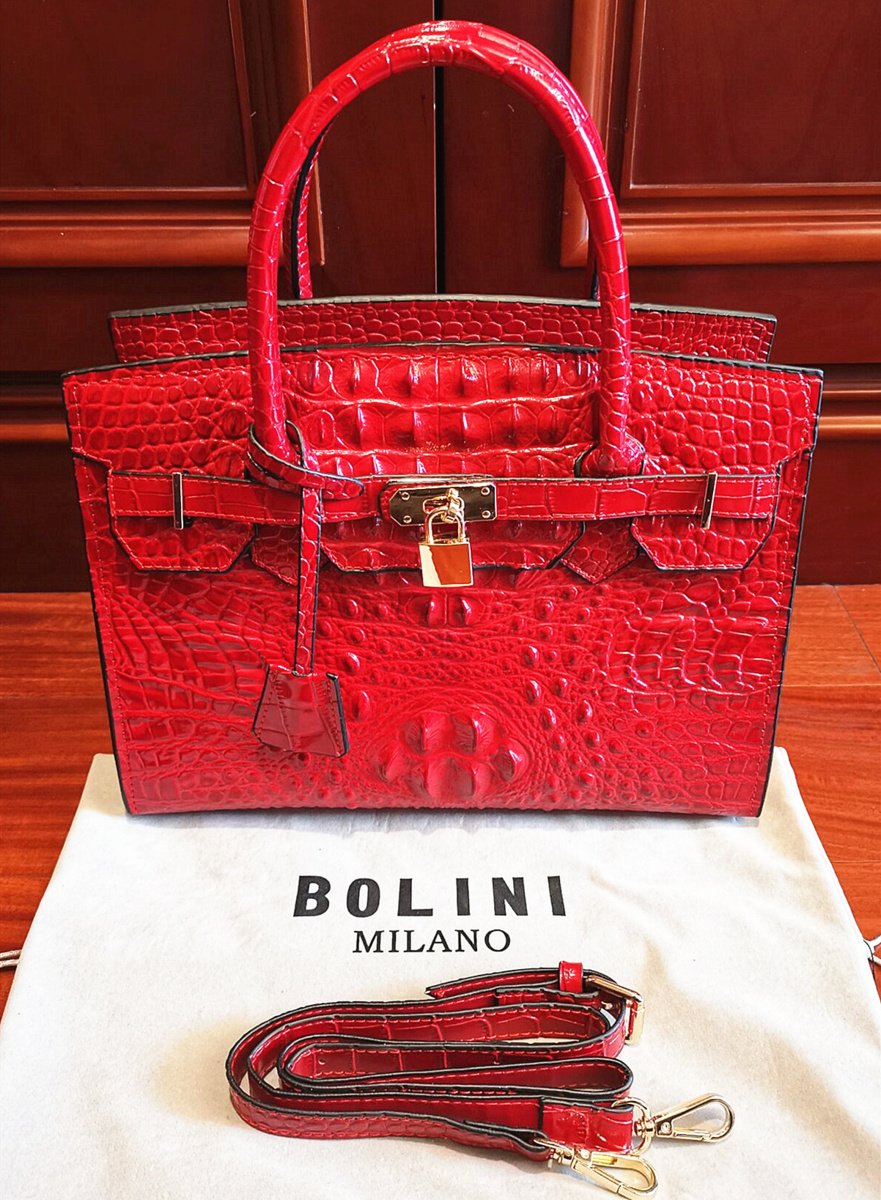 最高峰逸品25万◇イタリア・ミラノ発*BOLINI/ボリニ・最上級牛革  