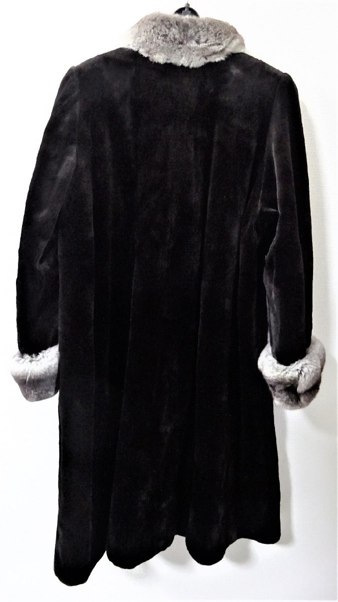 A8940N 中古美品 TUNDRA FURS チンチラ ミンク ハーフコート 