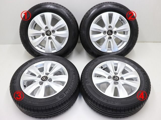 ☆ シトロエン C3 2015年 A5HM01 15インチ PCD108 4H アルミホイール 4 