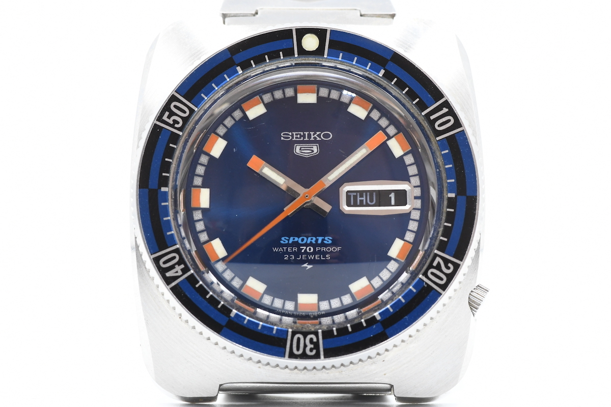 SEIKO セイコー5スポーツステンレスベルト 美品5126-812刻印 セイコー