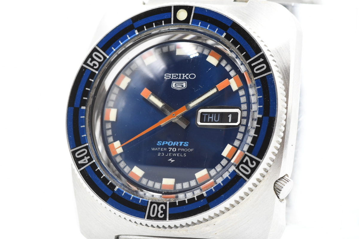 SEIKO セイコー5スポーツステンレスベルト 美品5126-812刻印 セイコー