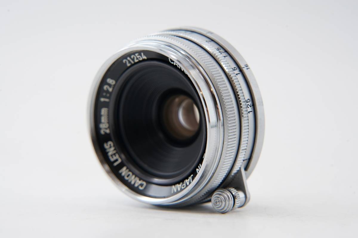 良品 】 キャノン CANON LENS 28mm f2.8 Lマウント L39 MF レンズ