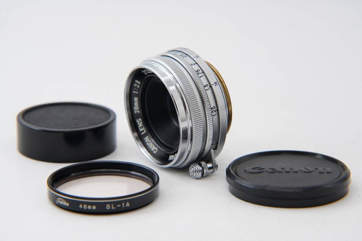 良品 】 キャノン CANON LENS 28mm f2.8 Lマウント L39 MF レンズ