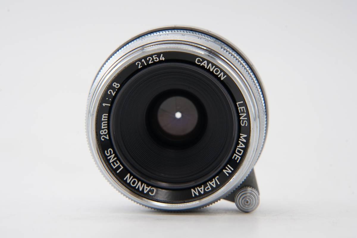 良品 】 キャノン CANON LENS 28mm f2.8 Lマウント L39 MF レンズ