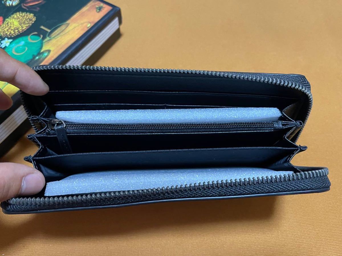 長財布 GUCCI GGスプリーム グッチ ラウンドファスナー キングスネーク 
