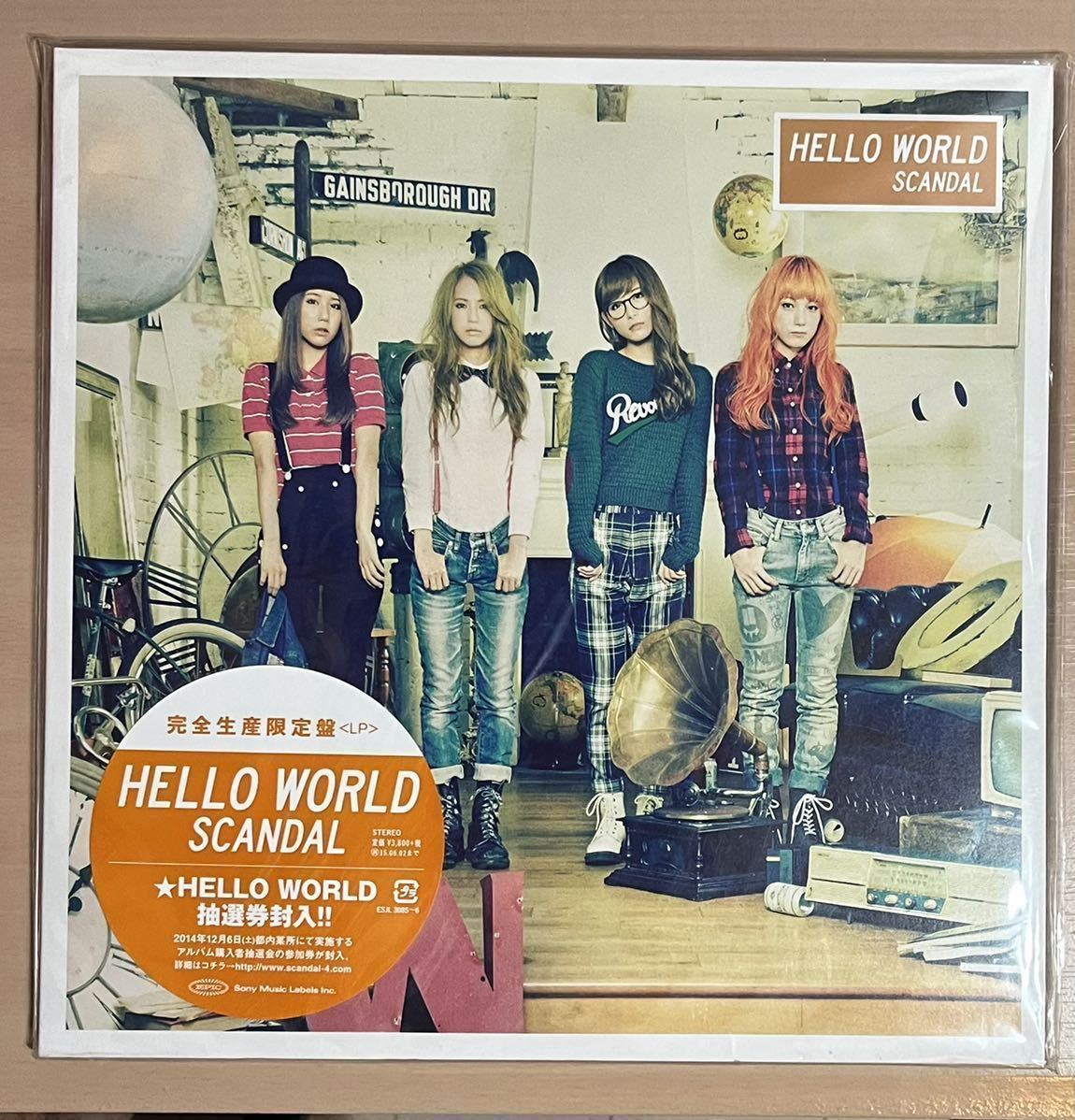 SCANDAL スキャンダル HELLO WORLD 完全生産限定盤 LP2枚組 SCANDAL