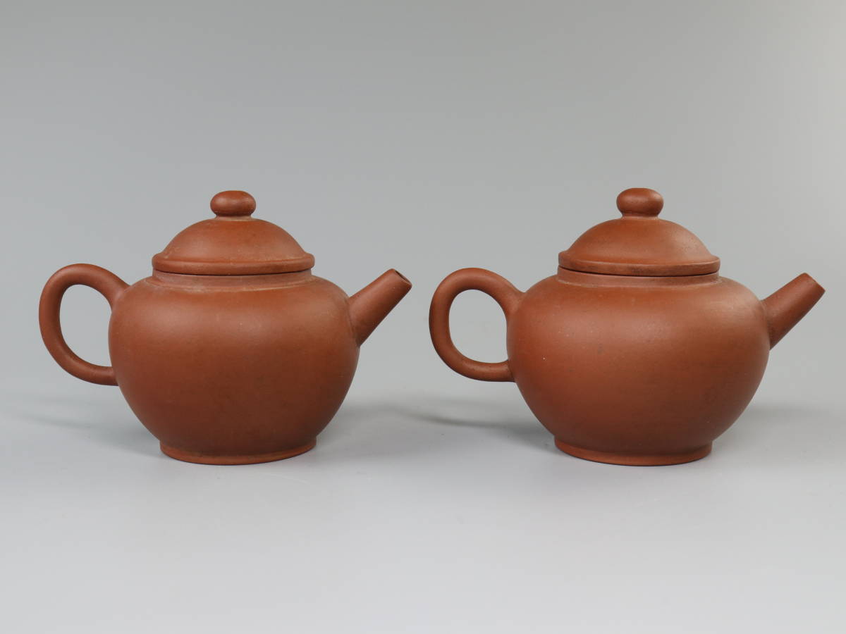 時代物 朱泥炮口急須 一対 茶道具 紫砂 中国宜興 c02192 2026年最新Yahoo!