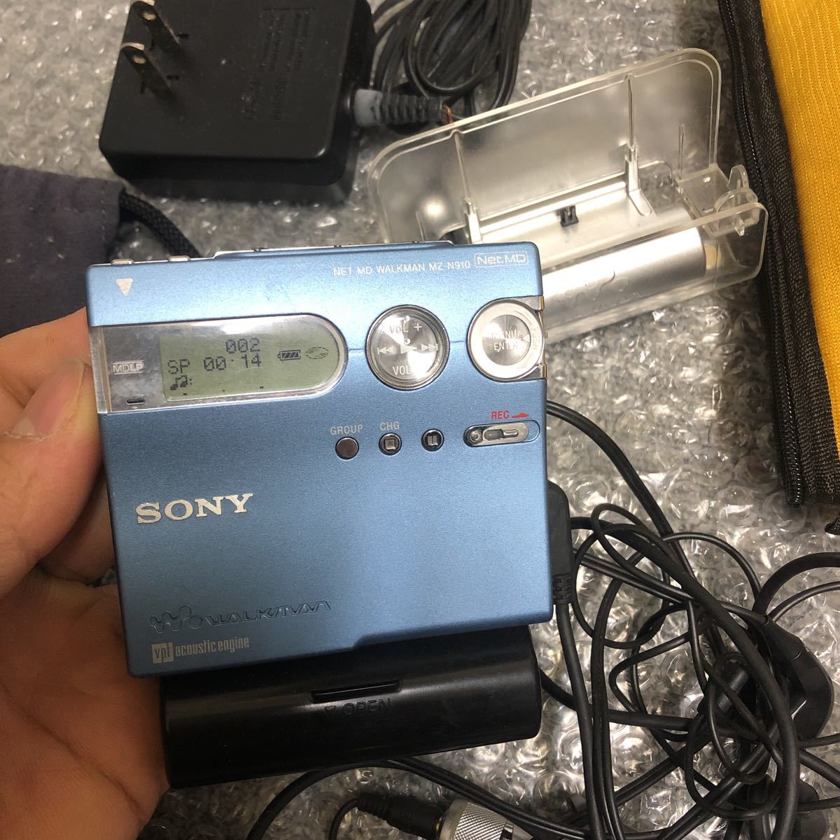 SONY MDウォークマン MZ-N910 本体 充電スタンド付 MDポータブル